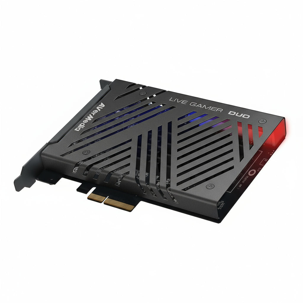 AVerMedia Live Gamer Duo Dual HDMI 1080p PCIe Video Capture Card, Stream 4k60 HDR and FHD 240fps Pass-Through GC570D