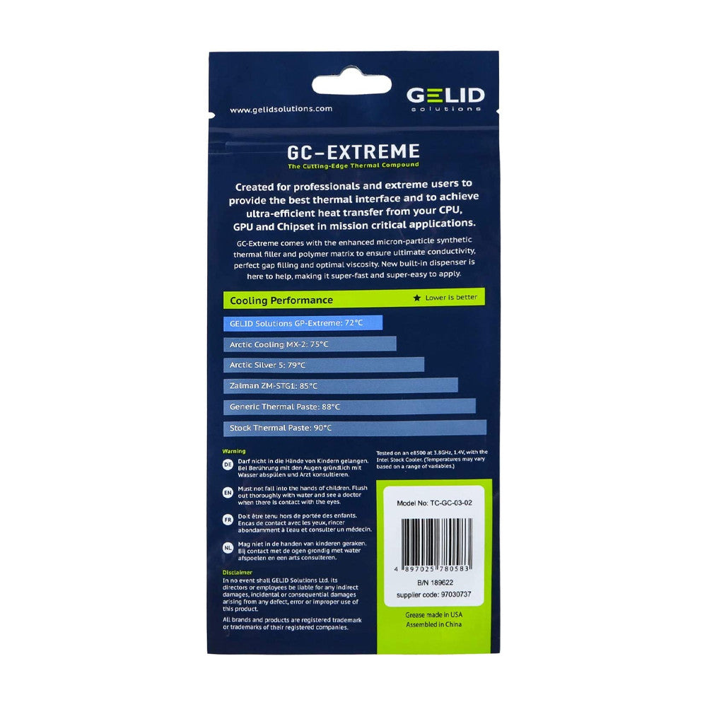 Gelid Solutions GC-Extreme Thermal Paste 1g / 3.5g/ 10g – AAAWave