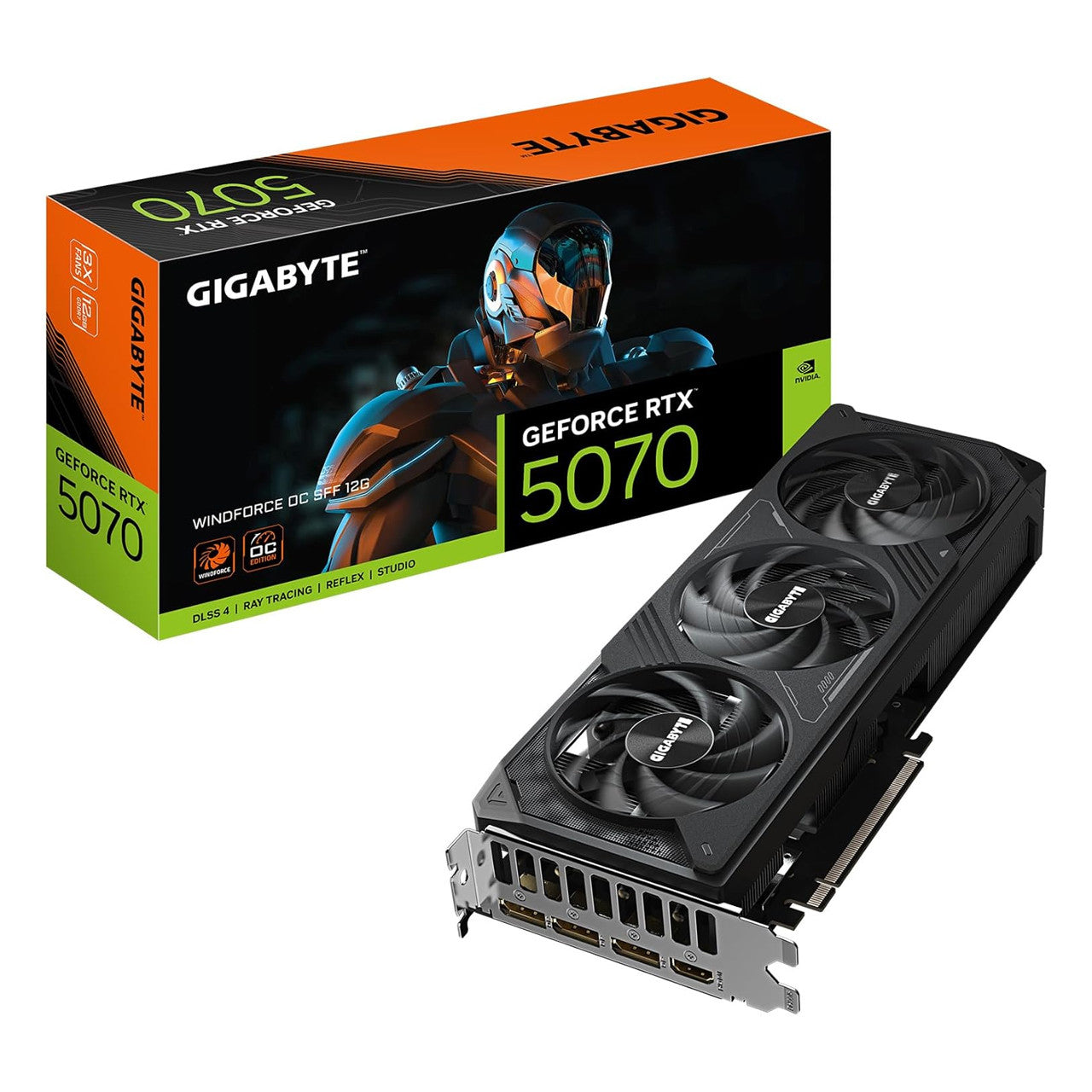 Gigabyte GeForce RTX 5070 WINDFORCE OC SFF 12G Graphics Card, 12GB