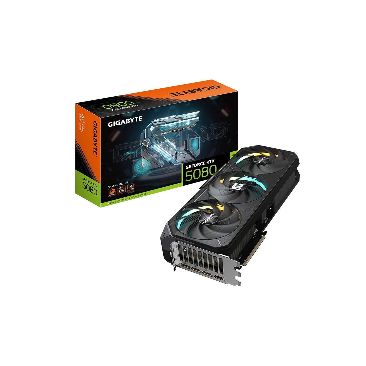 GIGABYTE GeForce RTX 5080 Gaming OC 16G Graphics Card | WINDFORCE Cooling System | 16GB GDDR7 | 256-bit | GV-N5080GAMING OC-16GD