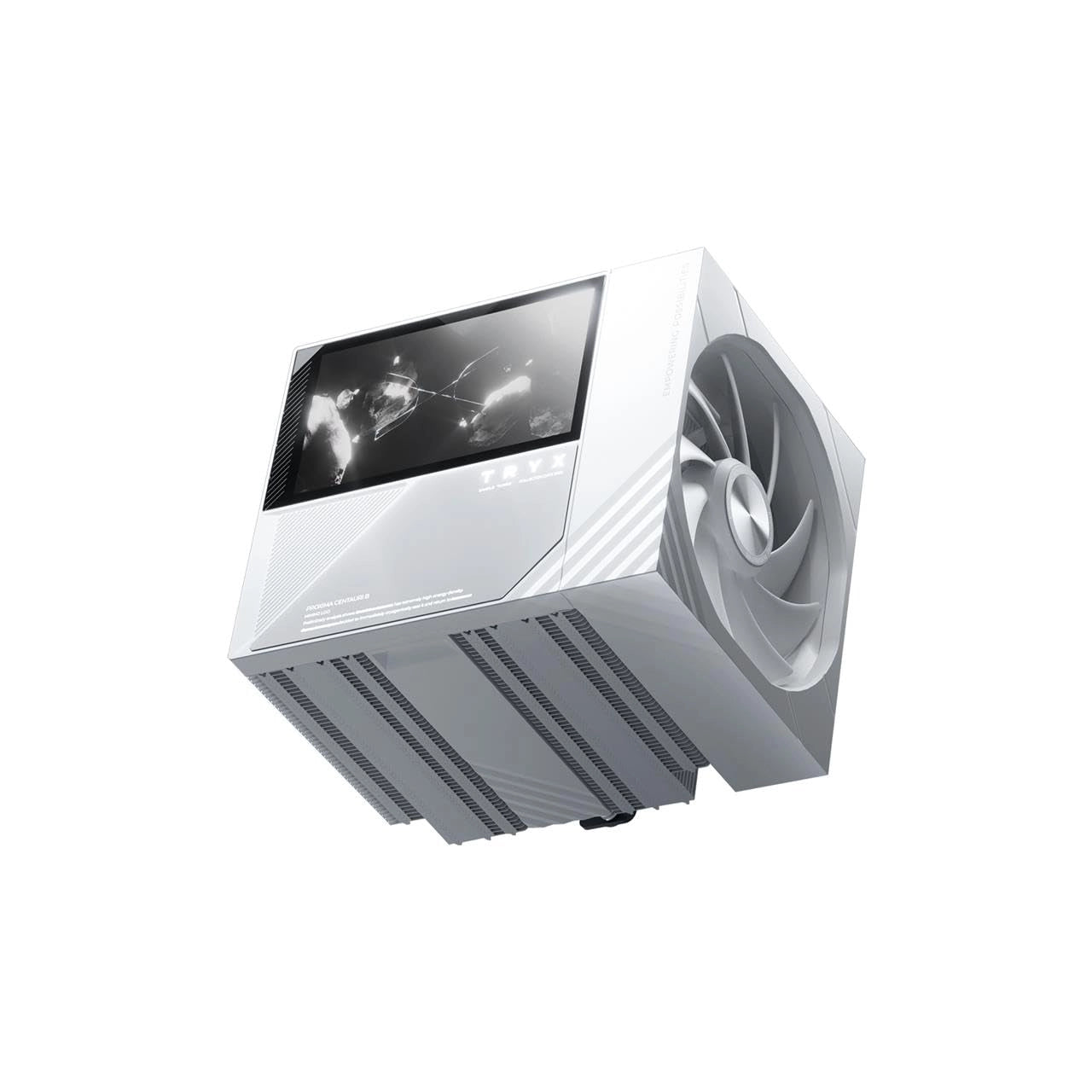TRYX TURRIS T620 CPU Air Cooler 5.0" IPS Customizable Screen (Black/White)