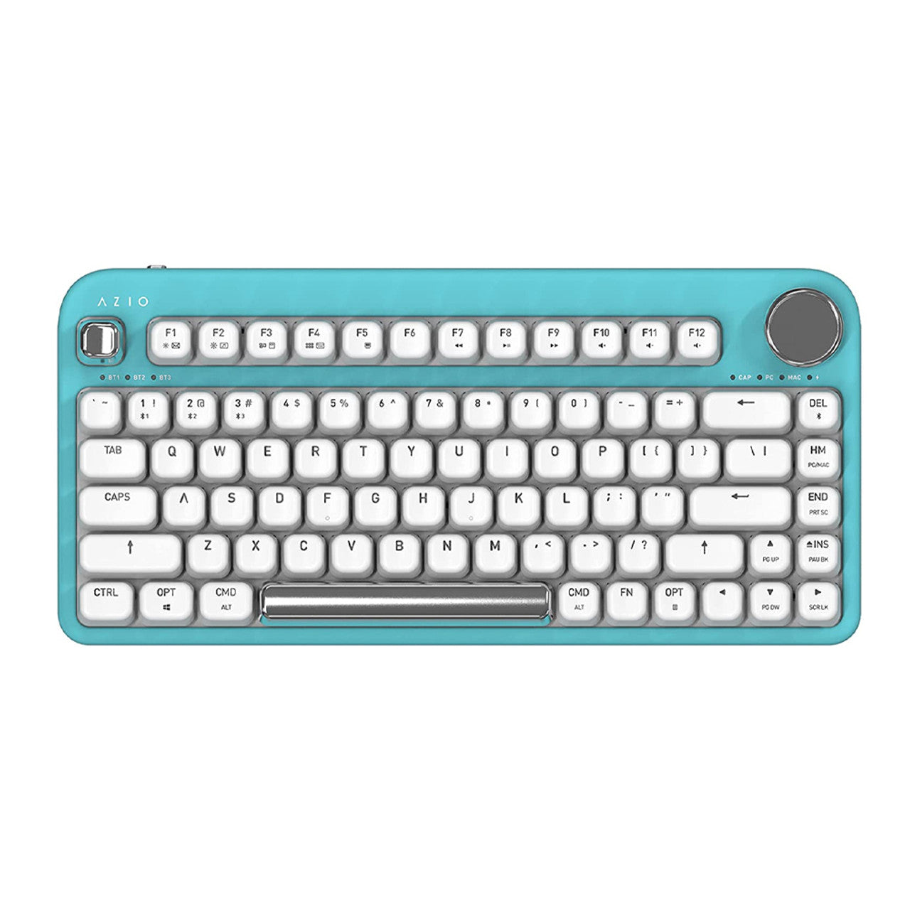 AZIO IK409 IZO Wireless Mechanical Keyboard with Red Switches in Mint Daisy