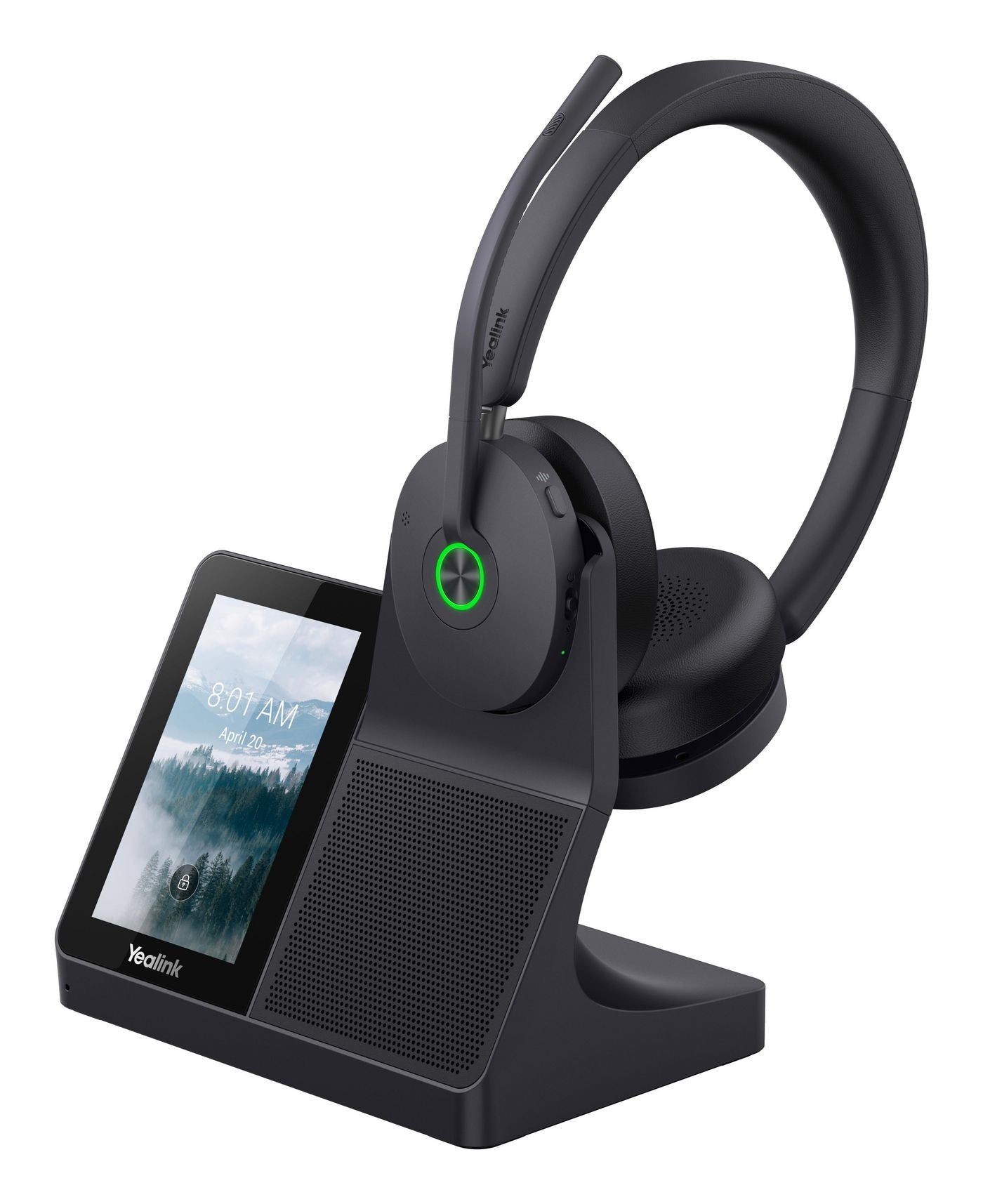 Yealink WH68 Workstation DECT Wireless Stereo Headset | UC Workstation | Hybrid ANC | Bluetooth & DECT | 1208738