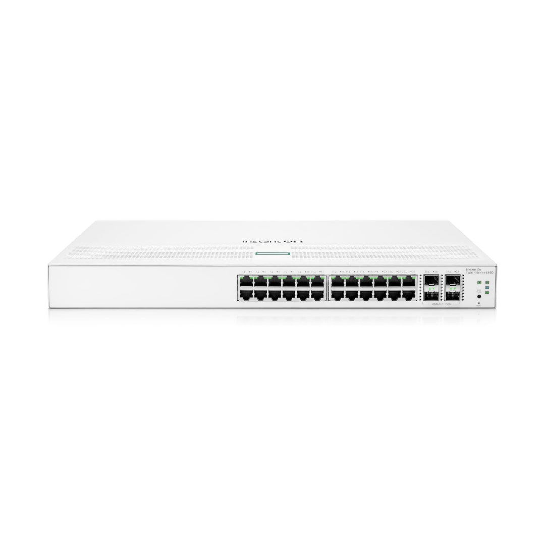 HPE Networking Instant On 1930 24-Port Gb Ethernet 24xGE, 4X 1G, 10G SFP+, L2+ Smart Switch US Cord | JL682A#ABA