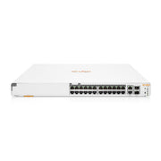 HPE Networking Instant On 1960 24-Port Gb 20P Class 4 PoE|4P Class 6 PoE Smart Switch(370W)-24x1G|2X SFP+|2X10 GBase-T | JL807A#ABA