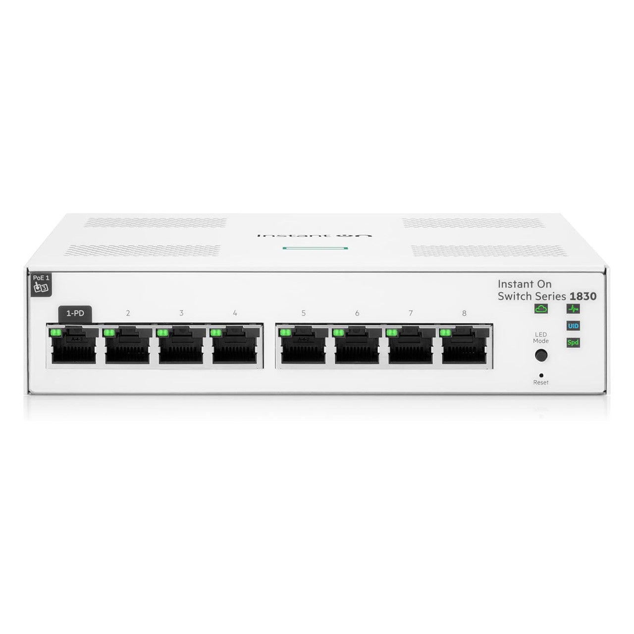 HPE Networking Instant On 1830 8-Port Gb Smart Switch | Fanless | US Cord | JL810A#ABA