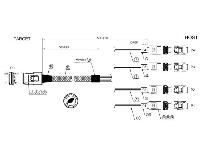 Perfect for RAID setups and storage upgrades, this compact cable minimizes clutter while providing reliable performance in demanding environments.
