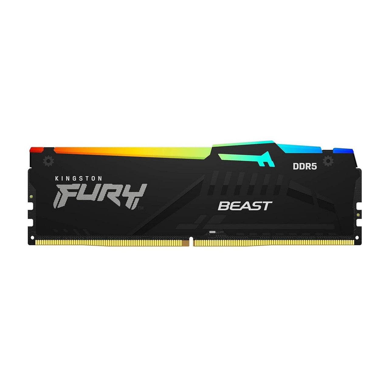 Kingston Fury Beast RGB 16GB DDR5 delivers ultra-fast 5600MT/s performance for gaming and demanding workloads.