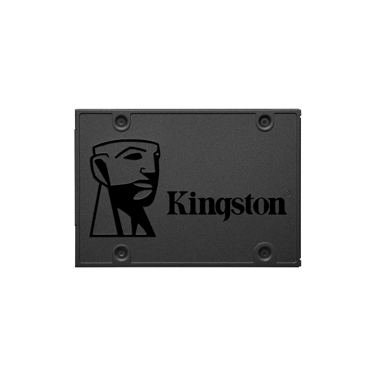 Kingston SSD 2280 solid-state drive in a matte black finish, featuring the Kingston brand logo and name on the front, set against a plain white background.