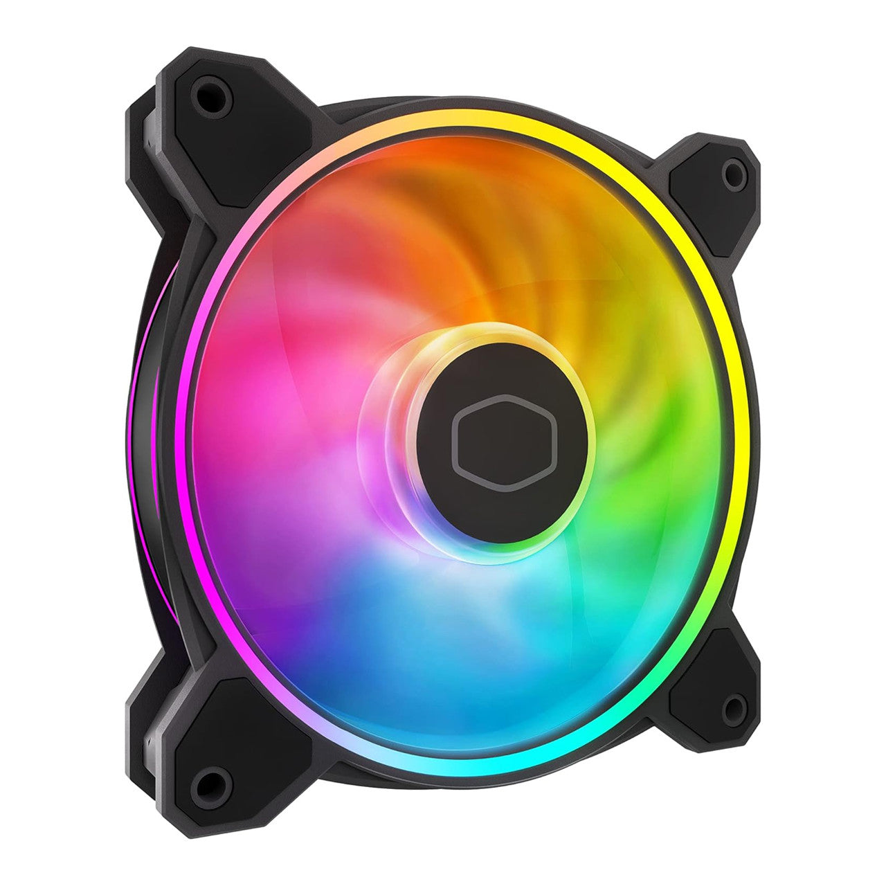 Cooler Master MasterFan MF120 Halo²Fan, Duo-Ring ARGB Gen2 LED 120mm Case Fan Black