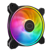 Cooler Master MasterFan MF120 Halo²Fan, Duo-Ring ARGB Gen2 LED 120mm Case Fan Black