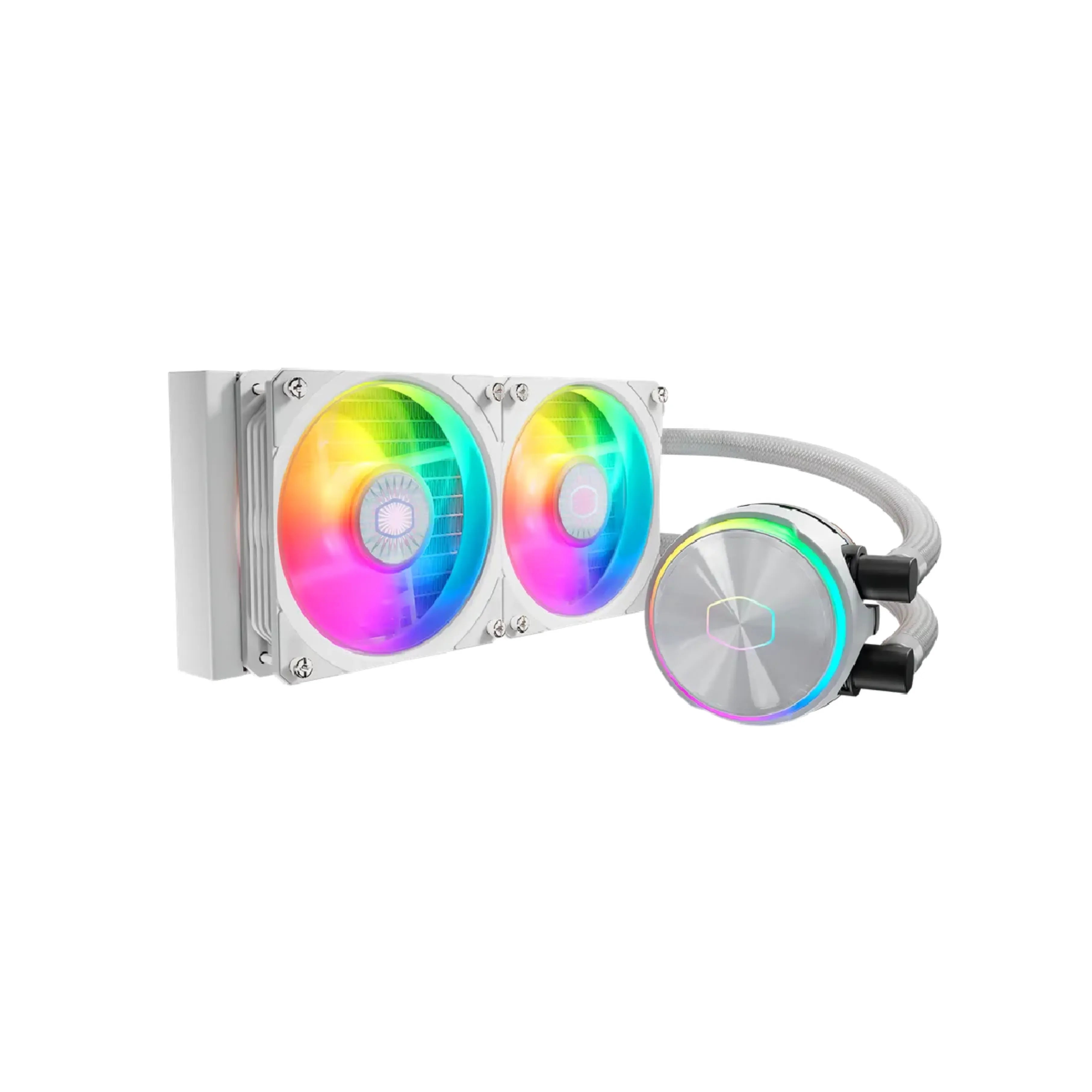 Cooler Master MasterLiquid PL240 FLUX AIO CPU Liquid Coole WHITE - MLY-D24M-A23PZ-RW