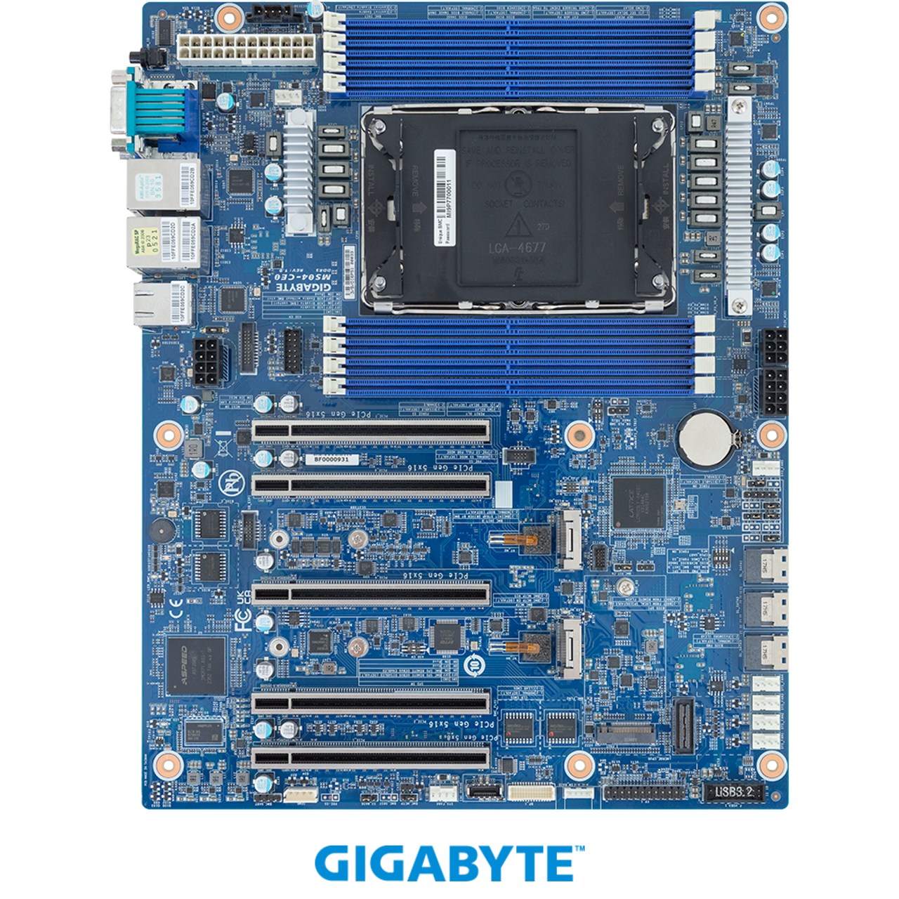 Gigabyte Server Motherboard - Intel Xeon 6700/6500, 5x Gen5 PCIe, ATX UP MS04-CE0