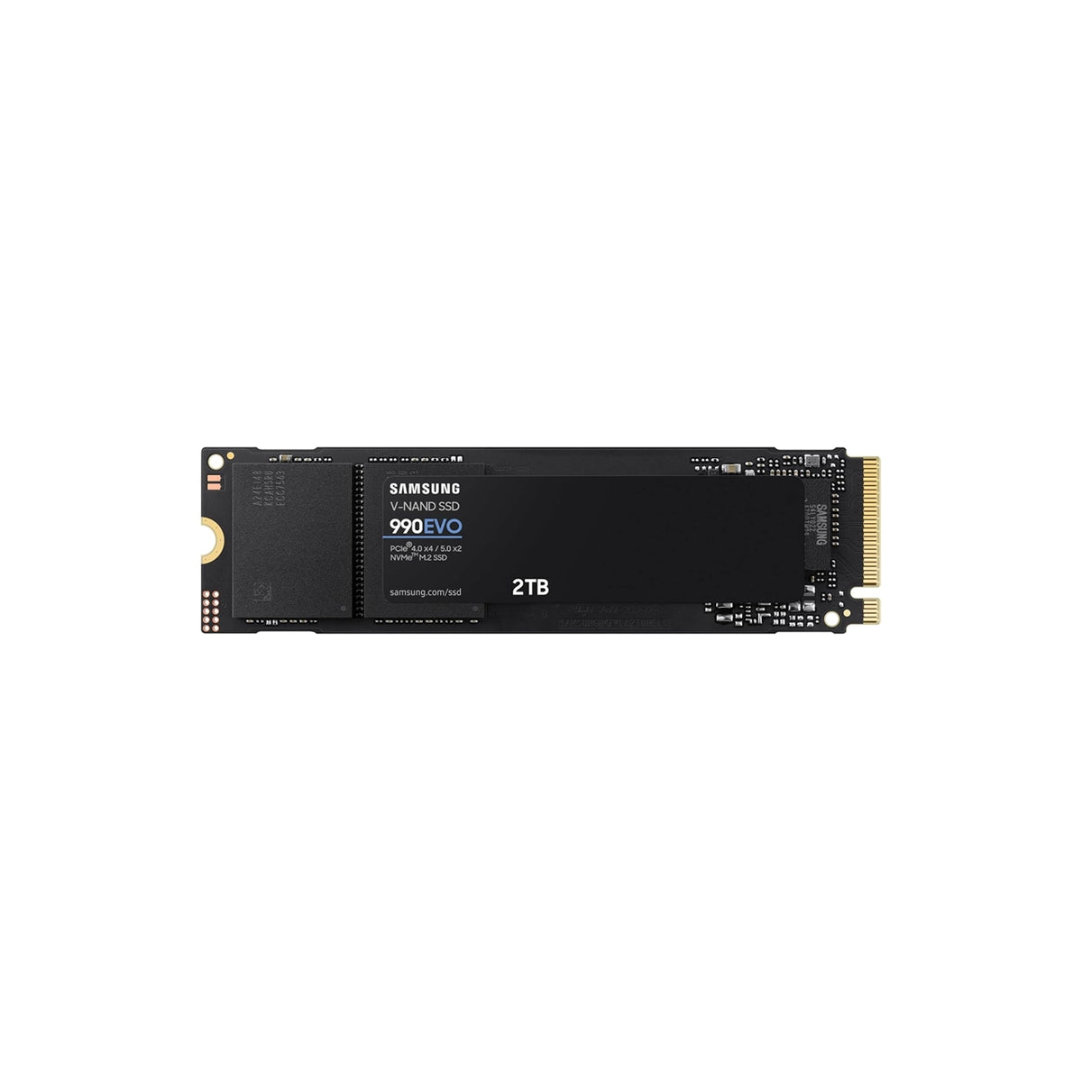 Samsung 990 EVO 2TB M.2 NVMe SSD | PCIe Gen 4x4 / Gen 5x2 | M.2 2280 | Read Speeds Up to 5,000 MB/s | MZ-V9E2T0B/AM