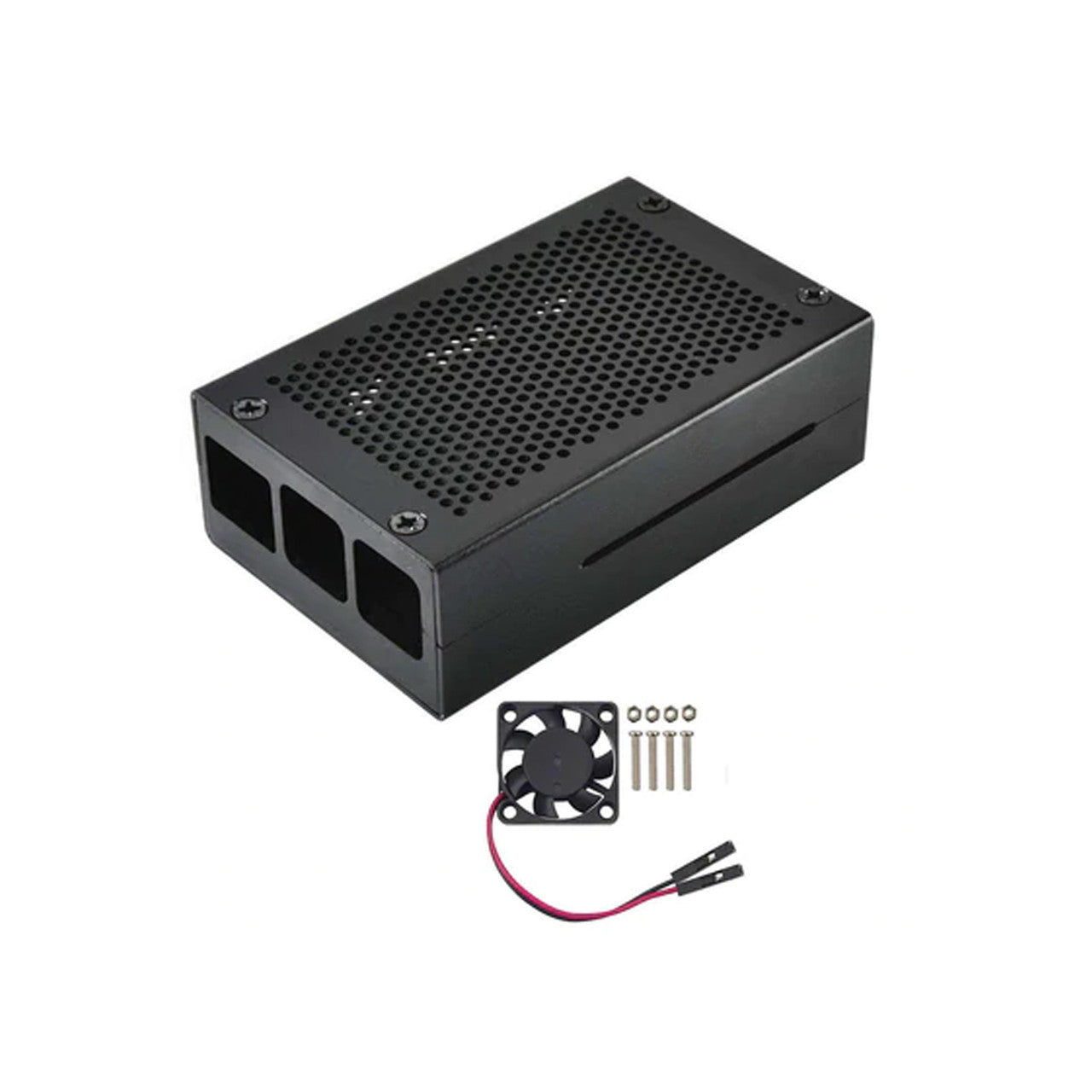 Raspberry Pi Aluminum Metal Box Case With Cooling Fan For Raspberry Pi 4B ODS704