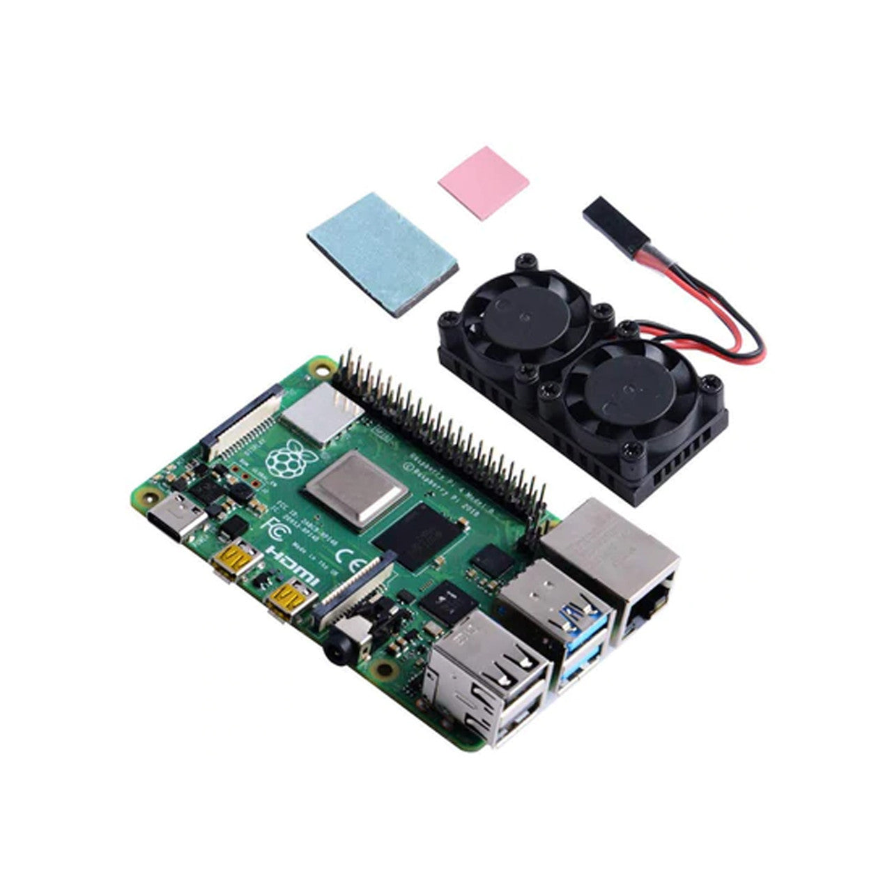 Raspberry Pi 4B Heatsink with Dual Fans ODS708