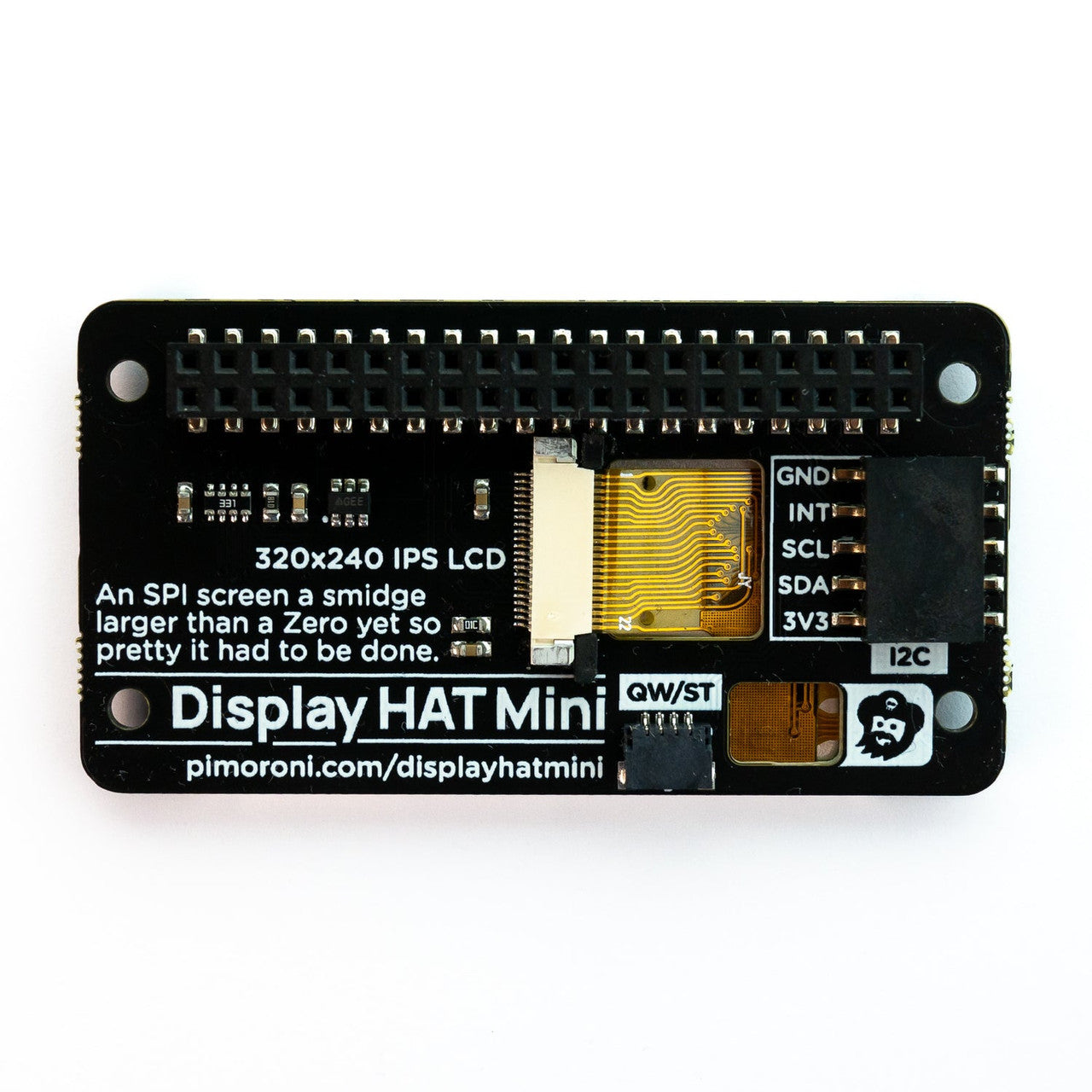 Pimoroni Display HAT Mini 2.0" IPS LCD Display for Raspberry Pi zero PIM589