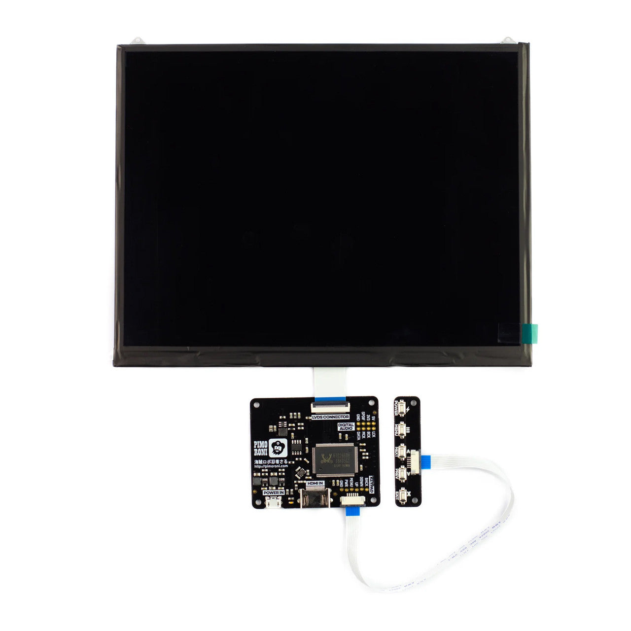Pimoroni HDMI 10" LCD Screen Kit (1024x768) HDMI 10" LCD Screen Kit (1024x768) Display PIM431