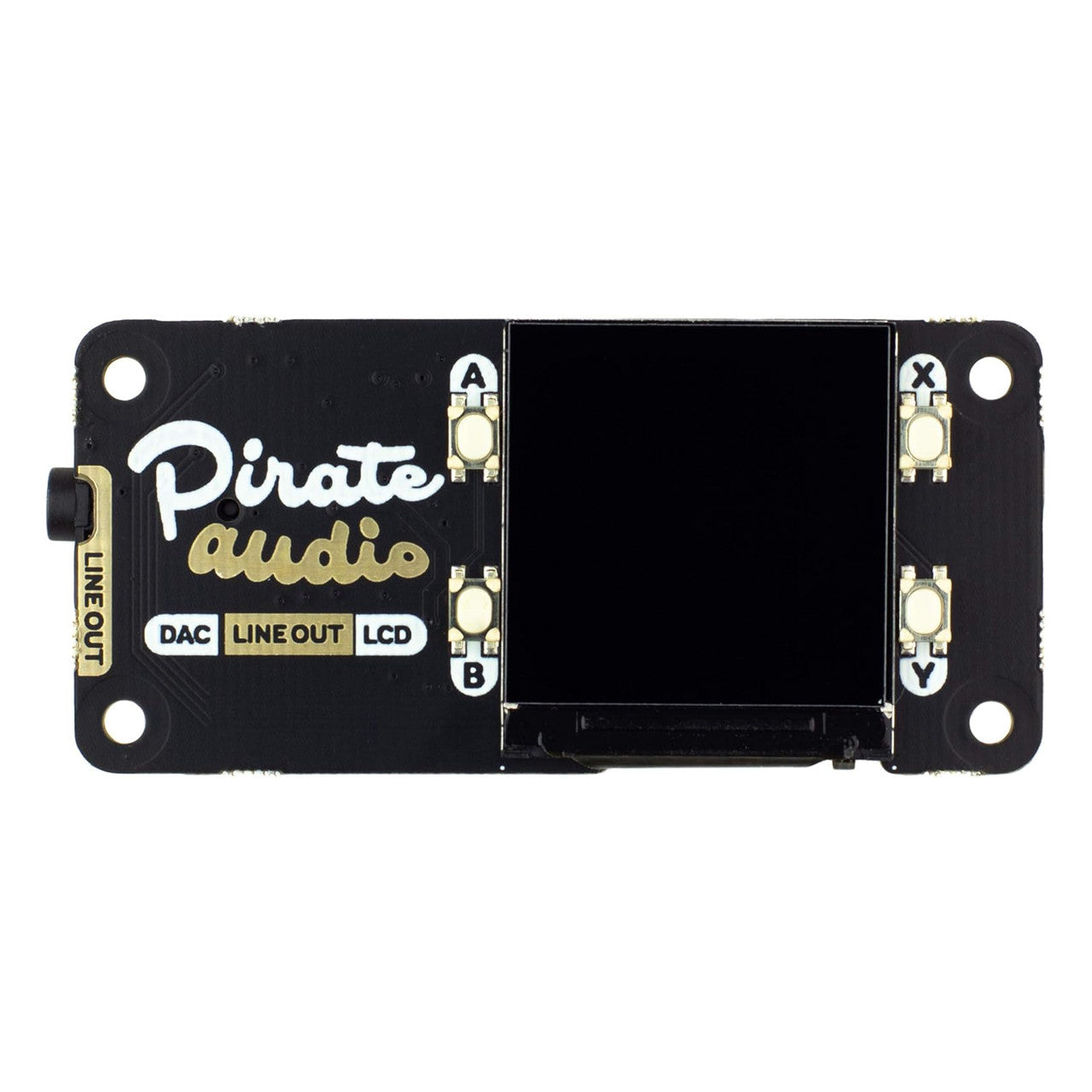 Pimoroni Pirate Audio Line-out for Raspberry Pi high-quality I2S DAC, high-res colour display PIM483