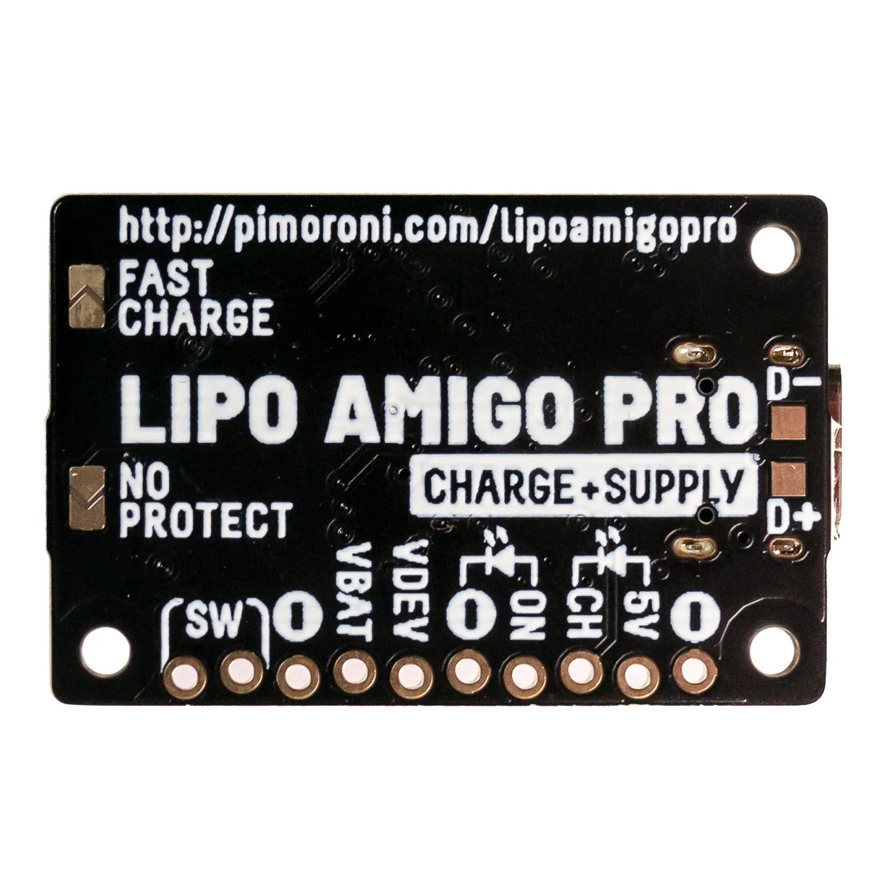 Pimoroni LiPo Amigo (LiPo/LiIon Battery Charger) - LiPo Amigo Pro, convenient USB-C PIM612
