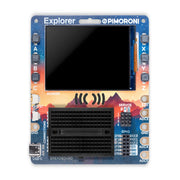 The Pimoroni Explorer PIM744 is a compact physical computing kit built around the powerful RP2040 microcontroller.