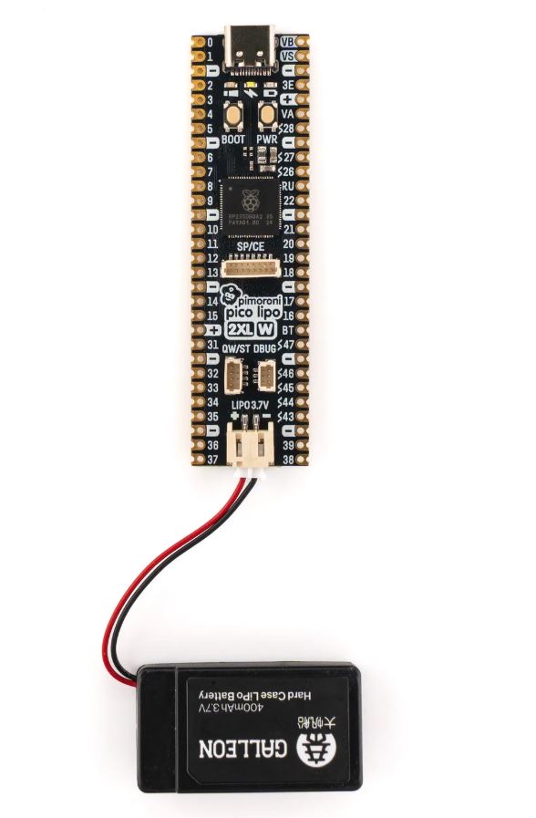 Pimoroni Pico LiPo 2 XL W RP2350 Board | 16MB Flash | 8MB PSRAM | USB-C & Wireless/Bluetooth | PIM776