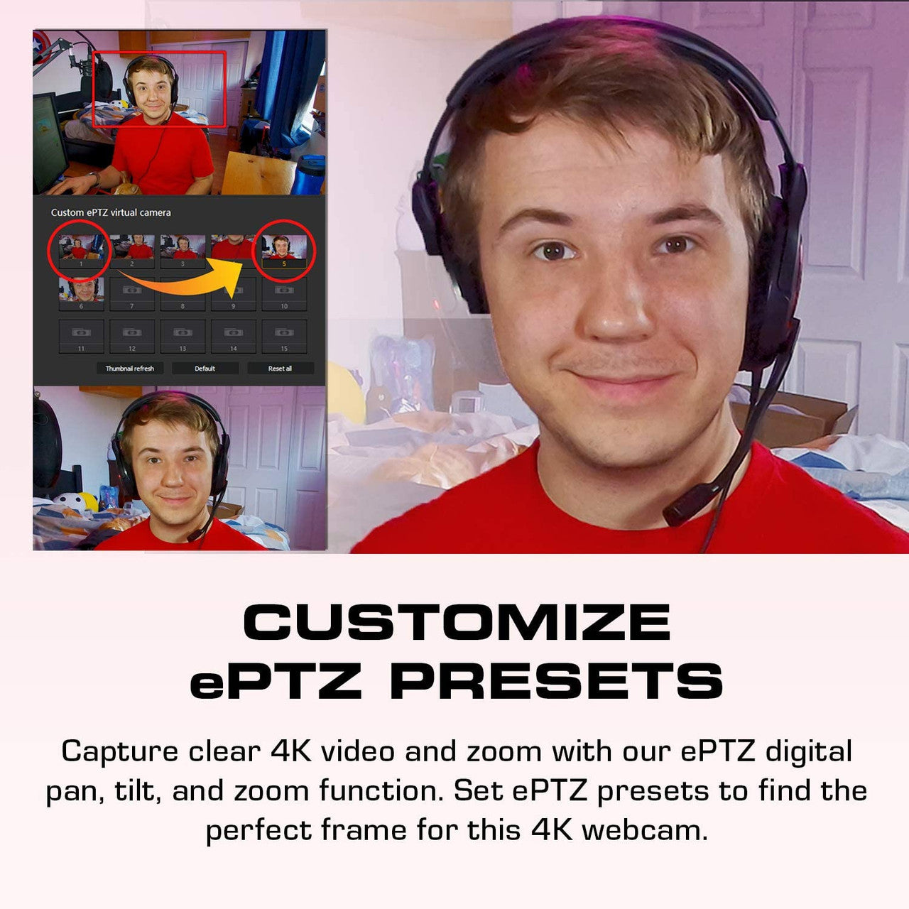 AVerMedia PW513 Live Streamer CAM Plug & Play USB 3.0, 4K UHD, Wide-Angle Lens Webcam