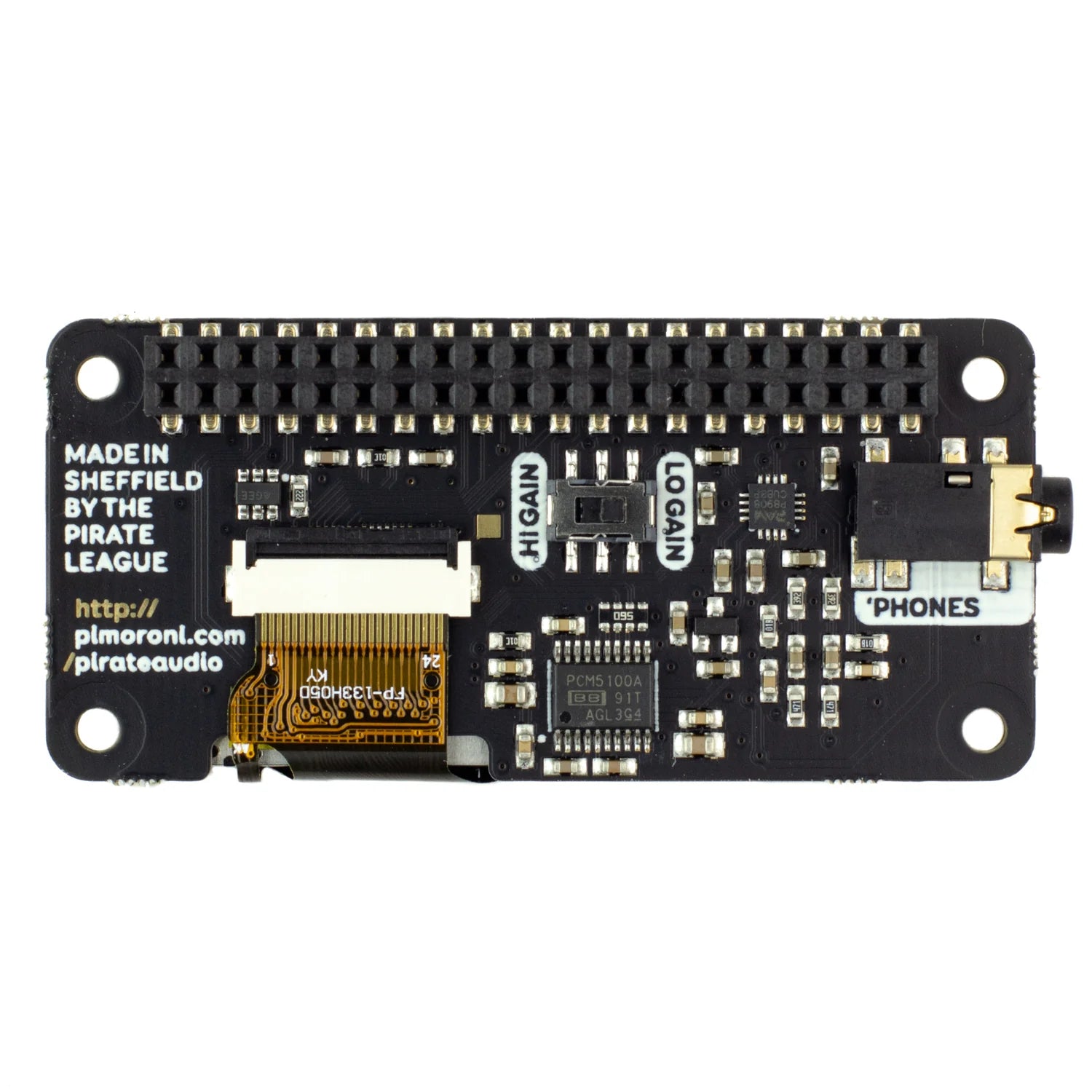 Pimoroni Pirate Audio Headphone Amp for Raspberry Pi - PIM482