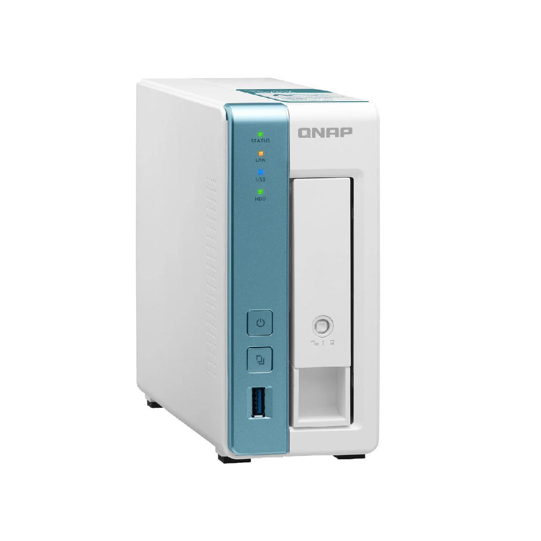 QNAP TS-131K-US 1-Bay Personal Cloud NAS for Backup and Data Sharing. Annapurna Labs 4-core 1.7GHz, 1GB RAM
