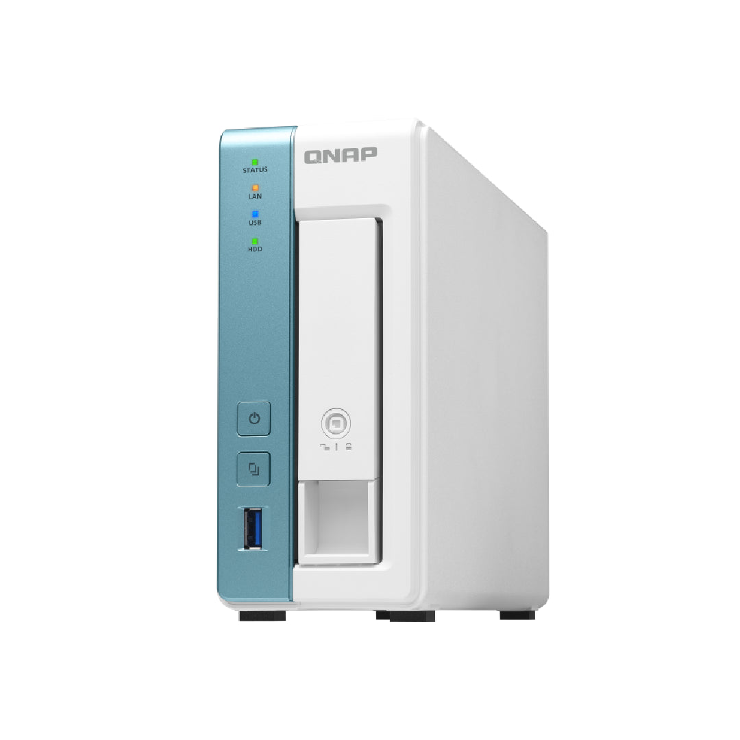 QNAP TS-131K-US 1-Bay Personal Cloud NAS for Backup and Data Sharing. Annapurna Labs 4-core 1.7GHz, 1GB RAM