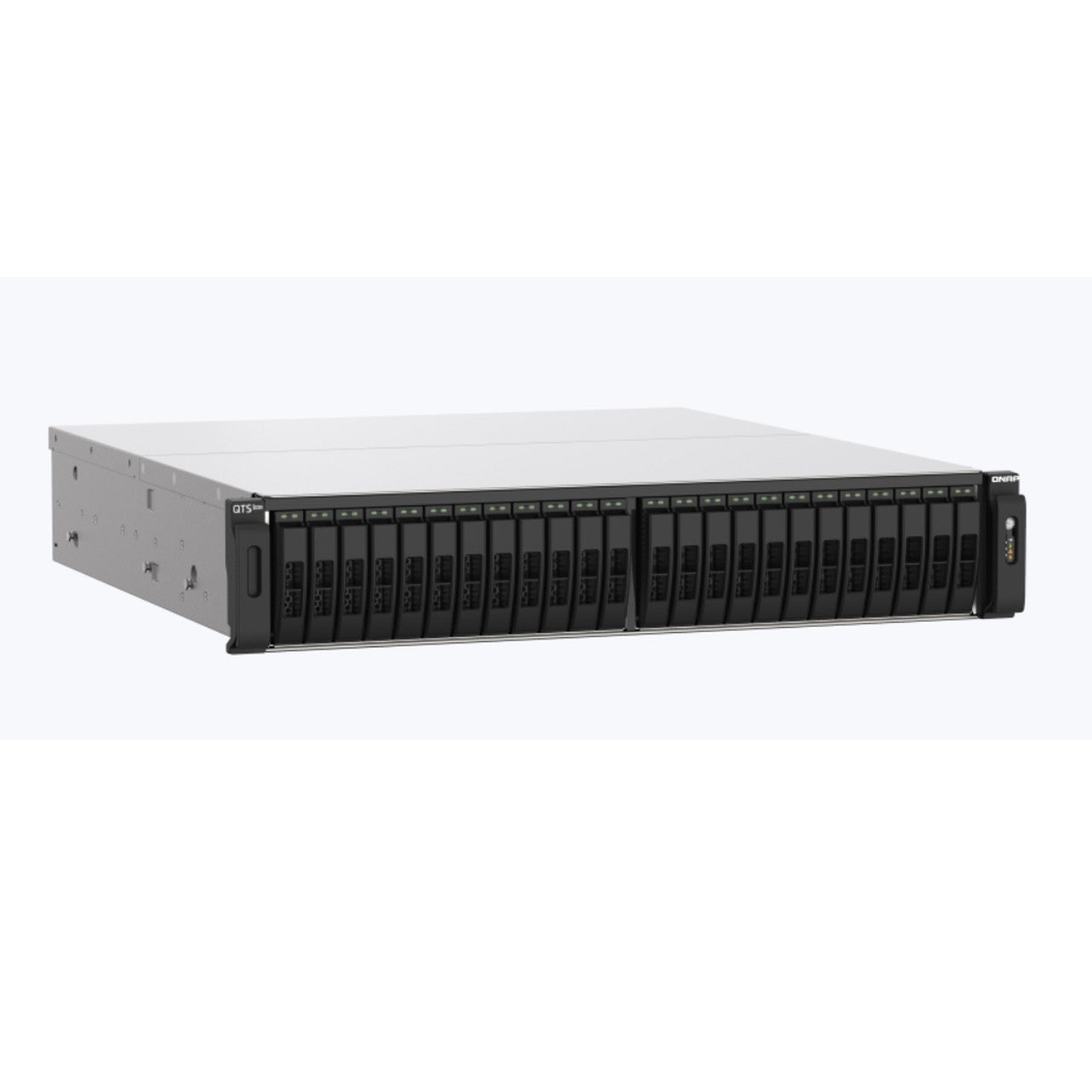 QNAP TS-H2490FU 64G 24-Bay all-flash NAS, NVMe Gen3 x4, AMD EPYC 7302P 3.0GHz, 128GB  RAM, 2 x 2.5GbE LAN
