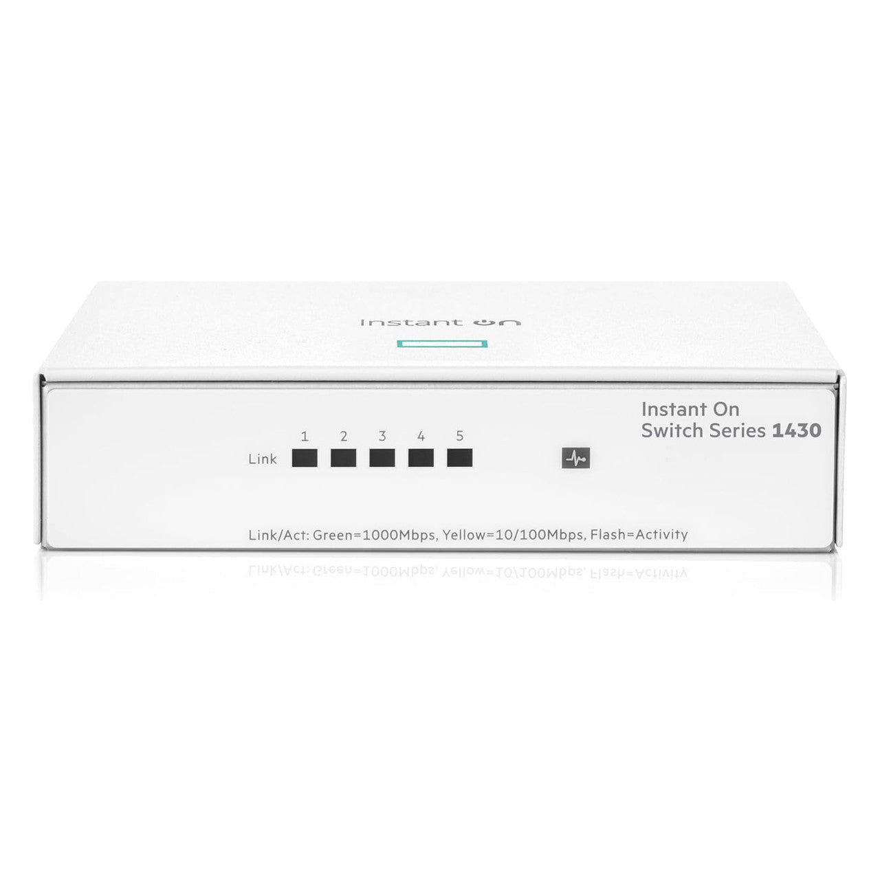 HPE Networking Instant On 1430 5-Port Gb Unmanaged Layer 2 Ethernet Switch | 5X 1G | Fan-Less | US Cord | R8R44A#ABA