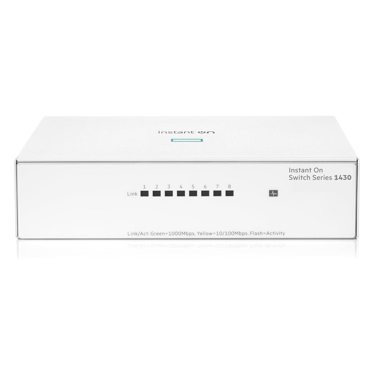 HPE Networking Instant On 1430 8-Port Gb Unmanaged Layer 2 Ethernet Switch | 8X 1G | Fan-Less | US Cord | R8R45A#ABA