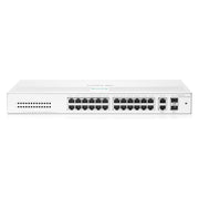 HPE Networking Instant On 1430 26-Port Gb Unmanaged Layer 2 Ethernet Switch | 26x 1G | 2X SFP Uplink | Fan-Less | US Cord | R8R50A#ABA