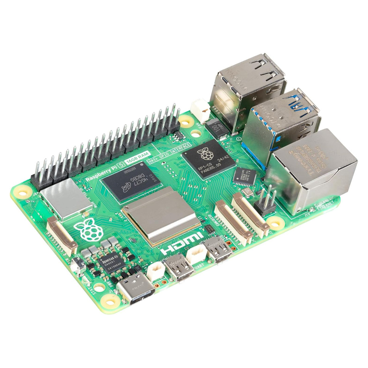 Raspberry Pi 5 16GB RAM Broadcom BCM2712 Arm Cortex-A76 2.4GHz Quad-core 64-bit Single Board Computer RASPBERRYPI516GB