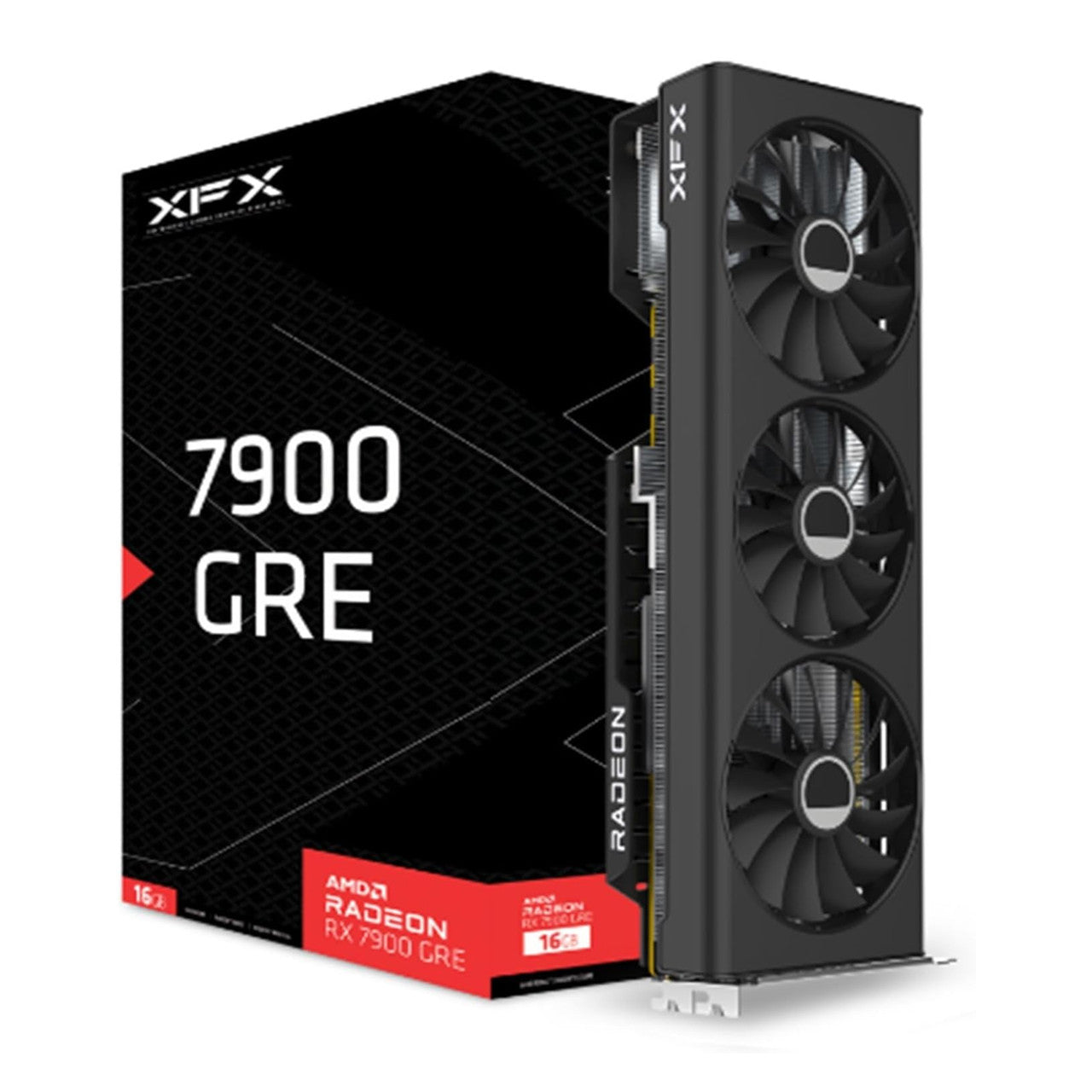 XFX Radeon RX 7900GRE Gaming Graphics Card with 16GB GDDR6, AMD RDNA 3 RX-79GMERCB9