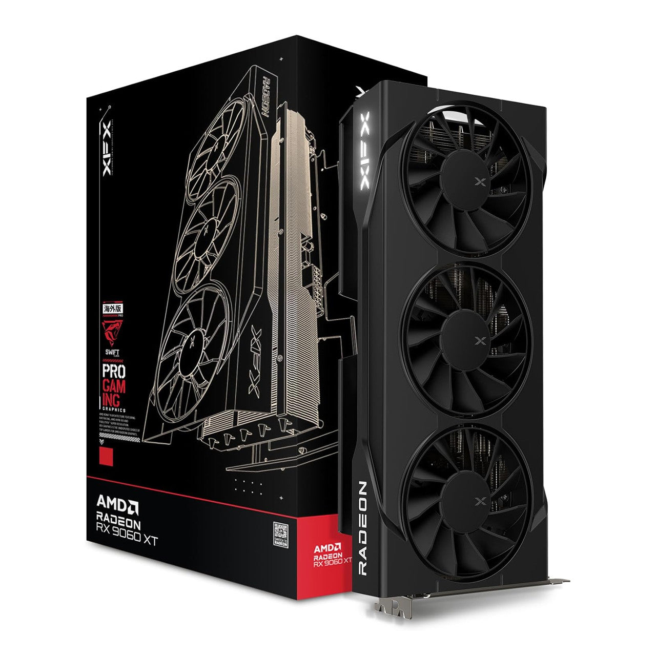 XFX SWIFT AMD Radeon RX 9060 XT OC delivers powerful gaming performance with AMD RDNA™ 4 architecture and 8GB GDDR6 memory for smooth, high-quality visuals.