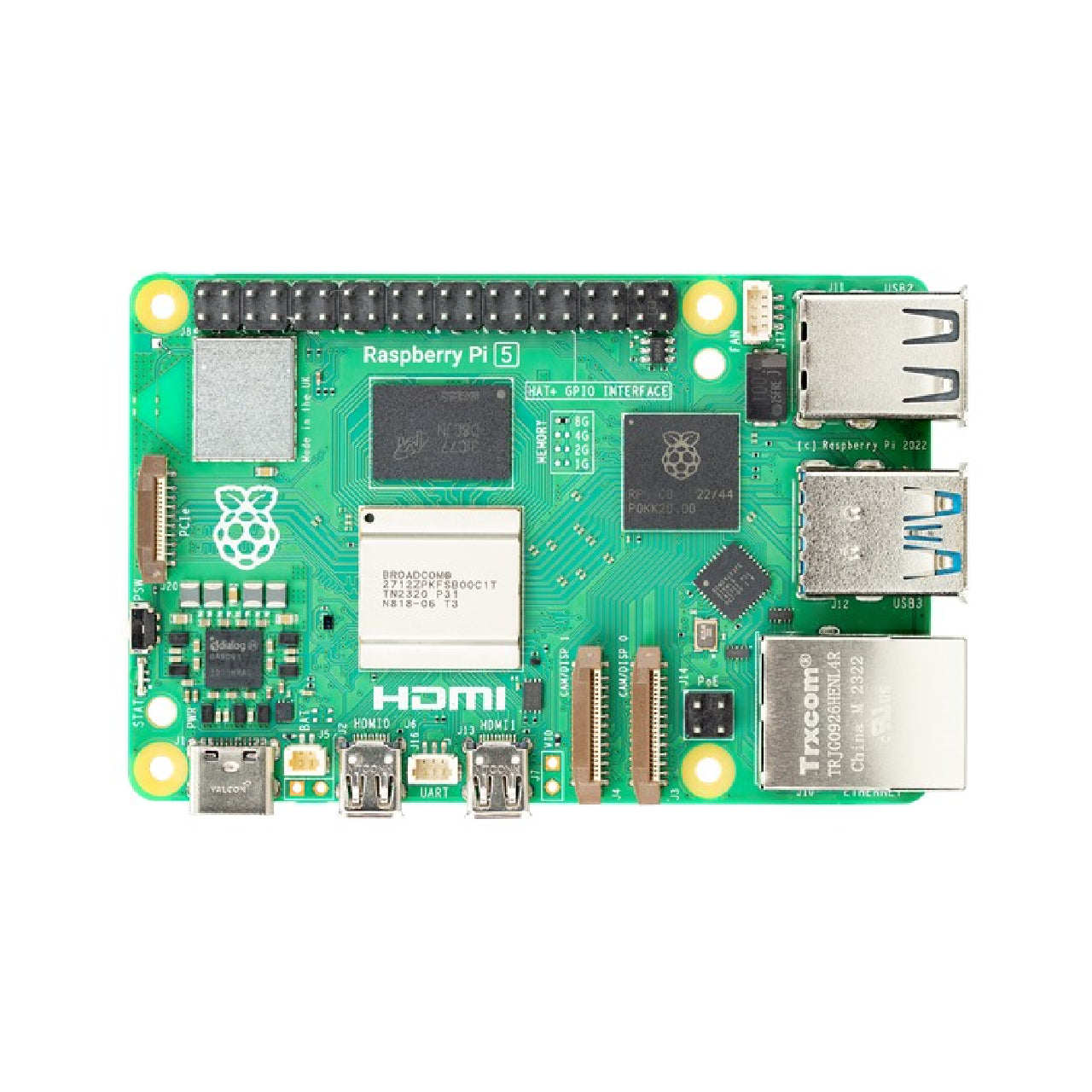 Raspberry Pi 5 8GB RAM Broadcom Single Board Computer – AAAWave