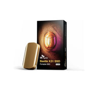 SK hynix Beetle X31 512GB Portable SSD | USB 3.2 Gen 2 Type-C | Up to 1,050MB/s | DRAM Cache | Champagne Gold | SKHPU3-512G-S1CG00