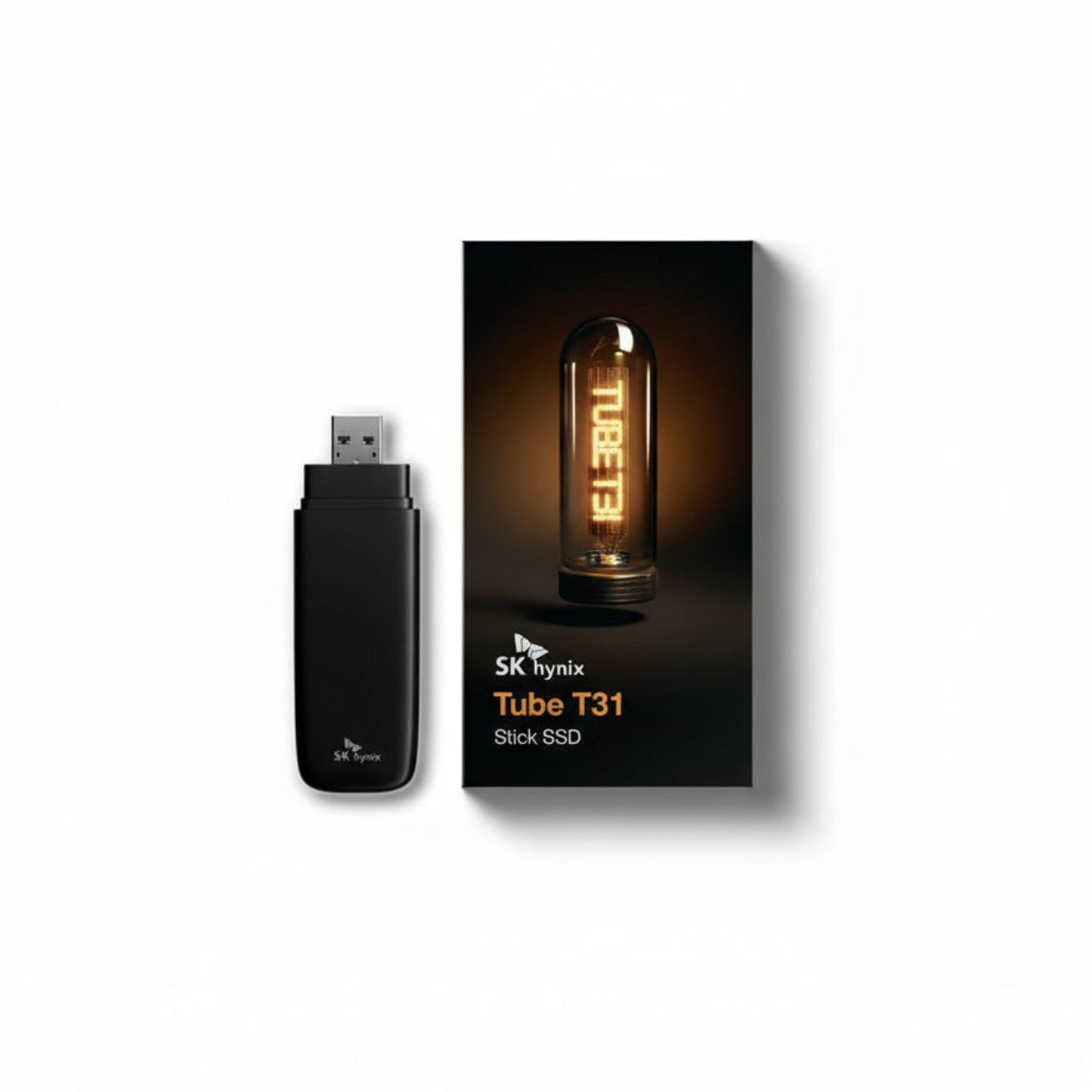 SK Hynix Tube T31 512GB Stick Type SSD with DRAM, up to 1000MB/s, USB-A 3.2, Compatible with PS5, Xbox SKHSU3-512G-R1GB00