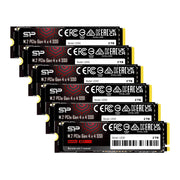 Silicon Power SP02KGBP44UD9005 2TB UD90 NVMe 4.0 Gen4 PCIe M.2 SSD R/W up to 5,000/4,800 MB/s (Pack of 6)
