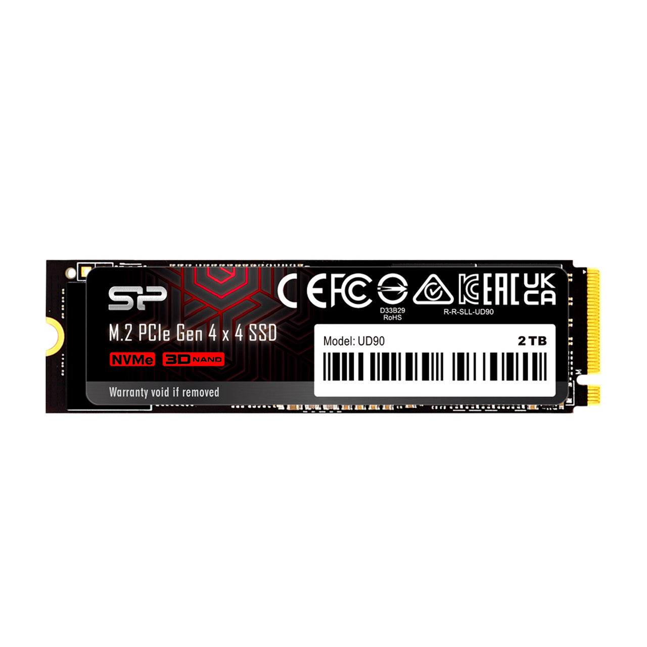 Silicon Power 2TB UD90 NVMe 4.0 Gen4 PCIe M.2 SSD R/W up to 5,000/4,800 MB/s SP02KGBP44UD9005