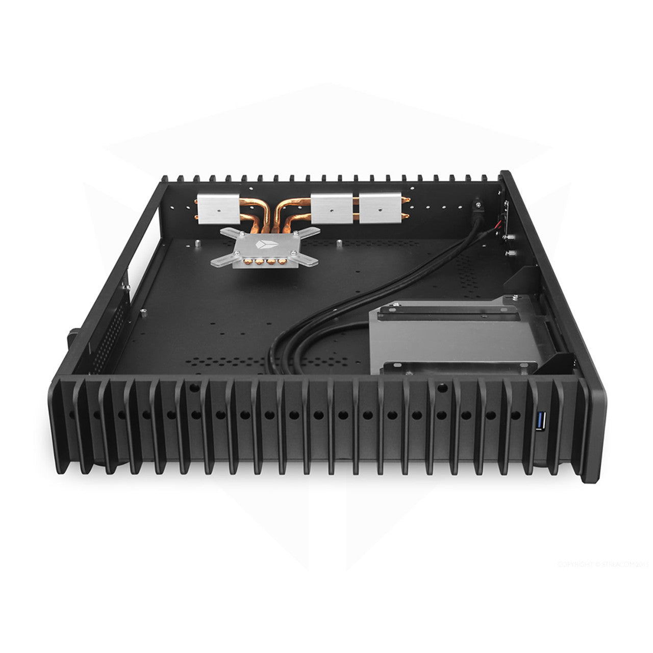 Streacom FC5 V3 Fanless HTPC / AV Style Case | Optical Drive support (Black) ST-FC5B-ALPHA-OPT