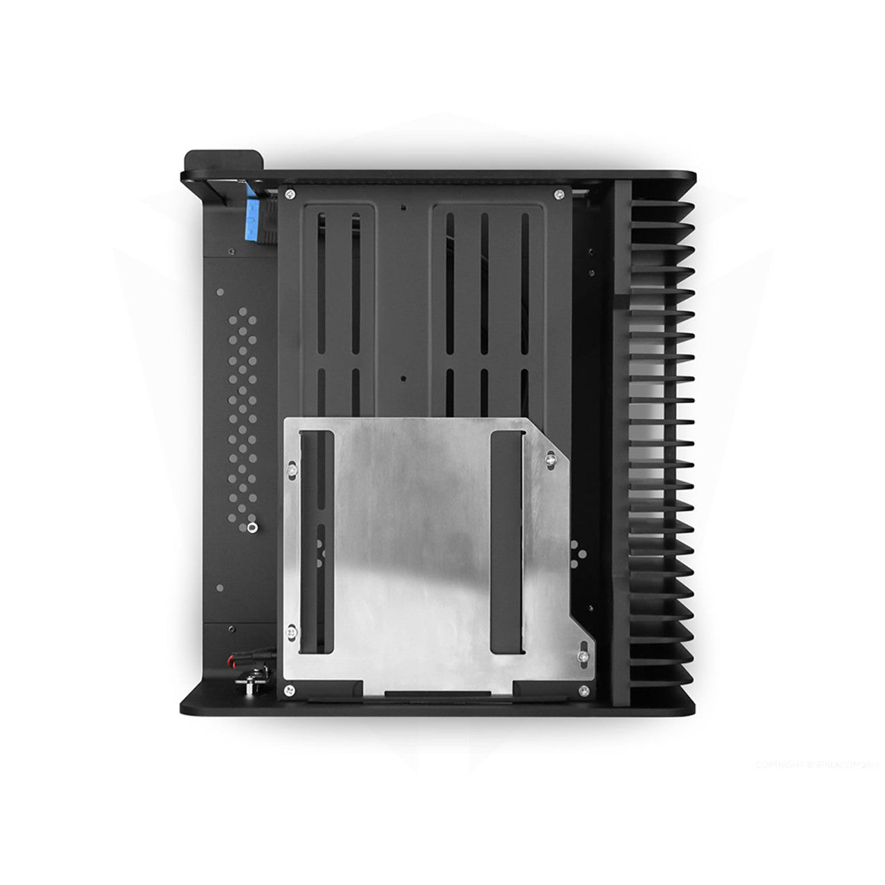 Streacom FC8 V3 Compact Fanless ITX Case | Optical Drive support (Black) ST-FC8B-ALPHA-OPT