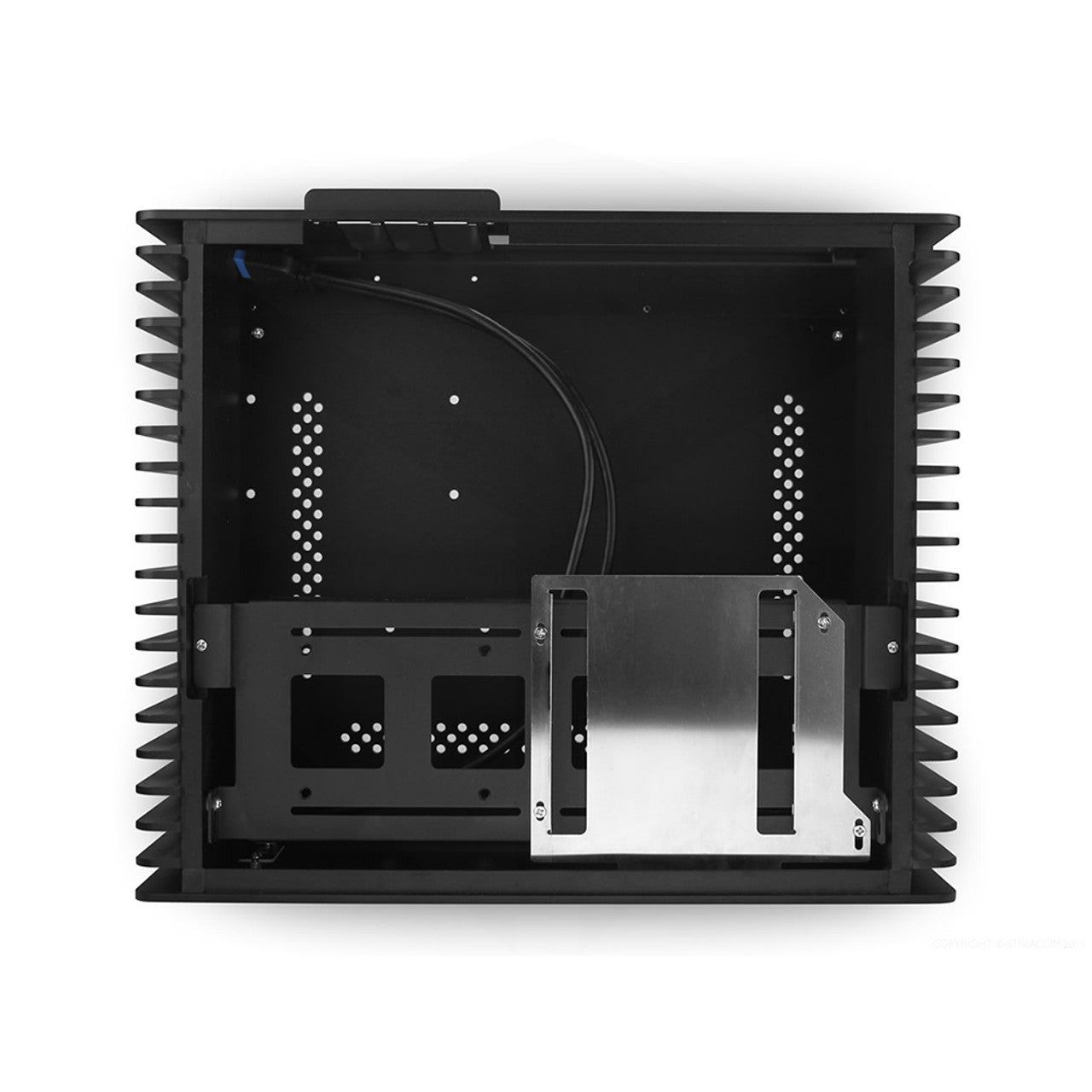Streacom FC9 V2 Fanless MATX HTPC Case | Optical Drive support (Black) ST-FC9B-ALPHA-OPT