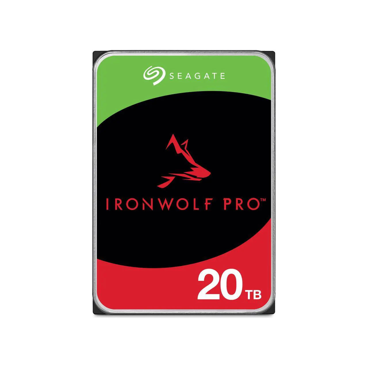 Seagate IronWolf Pro 20TB hard drive on a white background