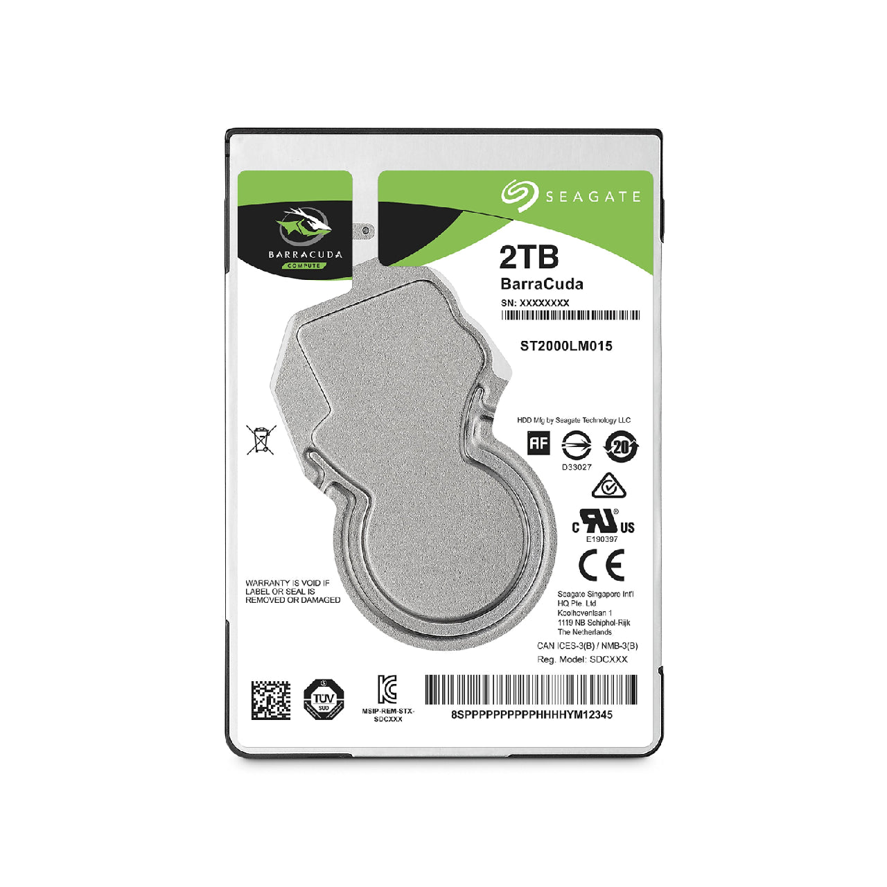 Seagate Barracuda 2 TB 2.5" Internal Hard Disk Drive - ST2000LM015