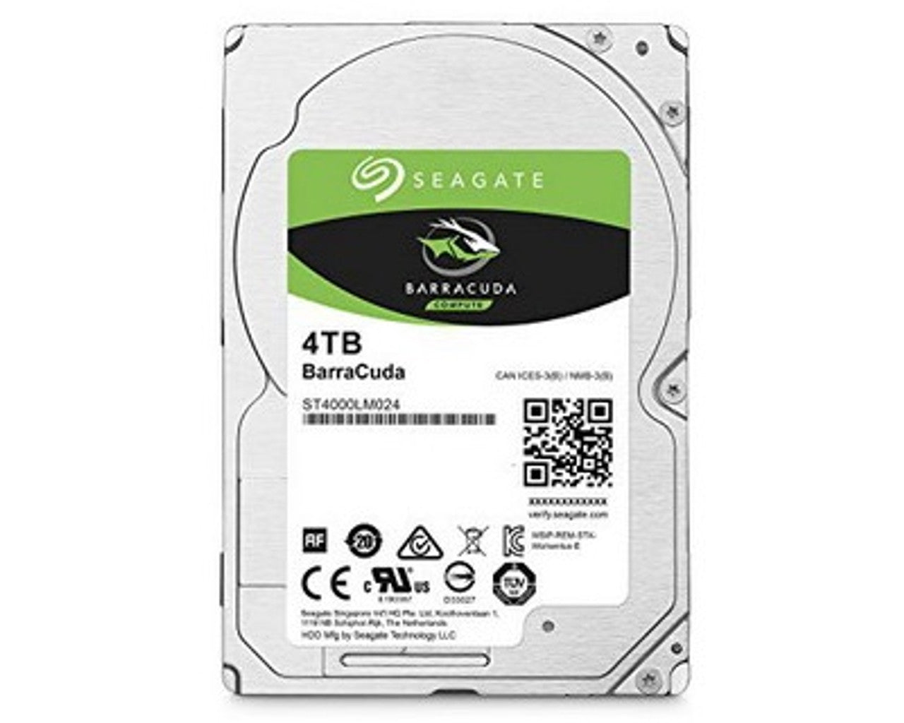 Seagate Barracuda 4TB 5400RPM 2.5 inch SATA 6.0 GB/s 128MB Hard Drive ST4000LM024