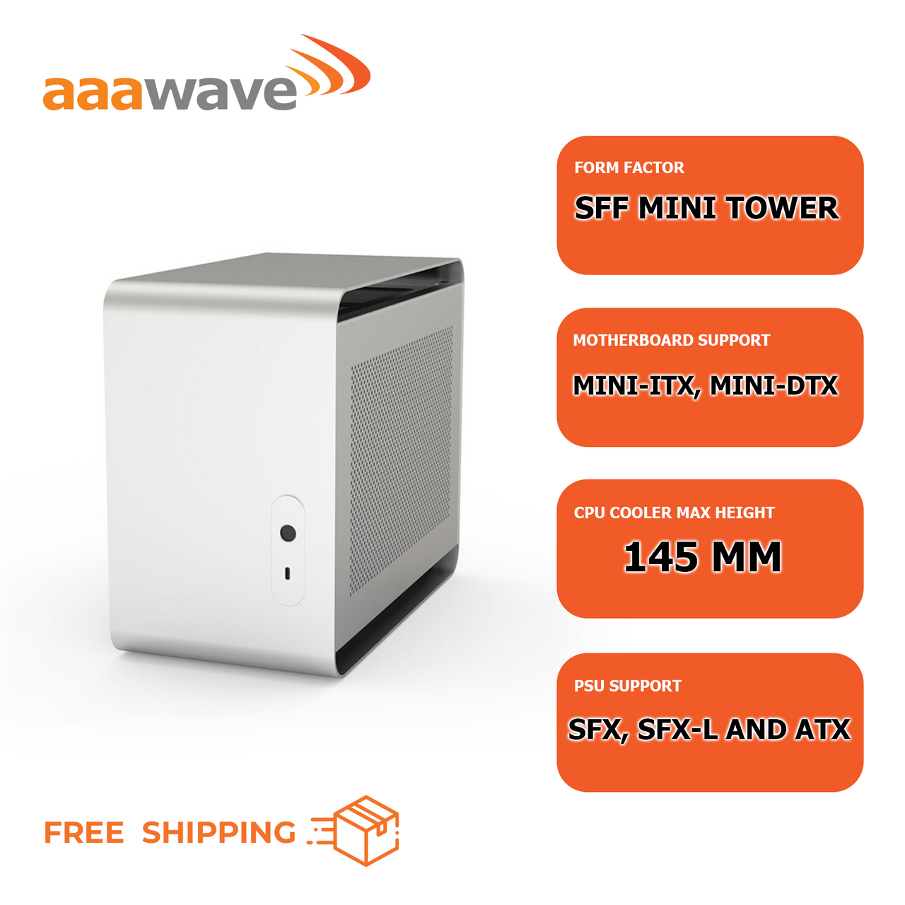Streacom DA2 V2 Performance ITX Case (Silver) ST-DA2S-V2
