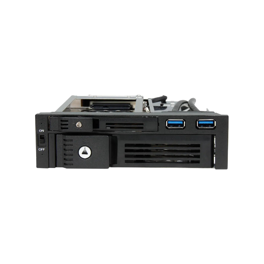 iStarUSA T-5K3525U-SA Trayless 5.25-Inch to 3.5-Inch and 2.5-Inch SATAIII HDD w/ USB 3.0